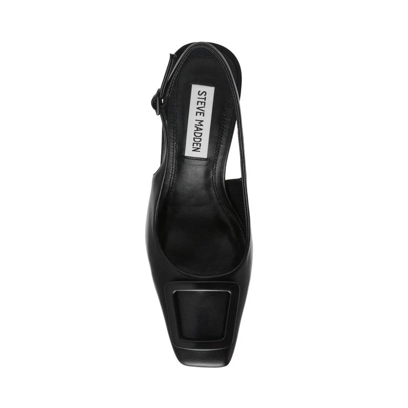 Parisian Women's Black Leather Heels - Image 3