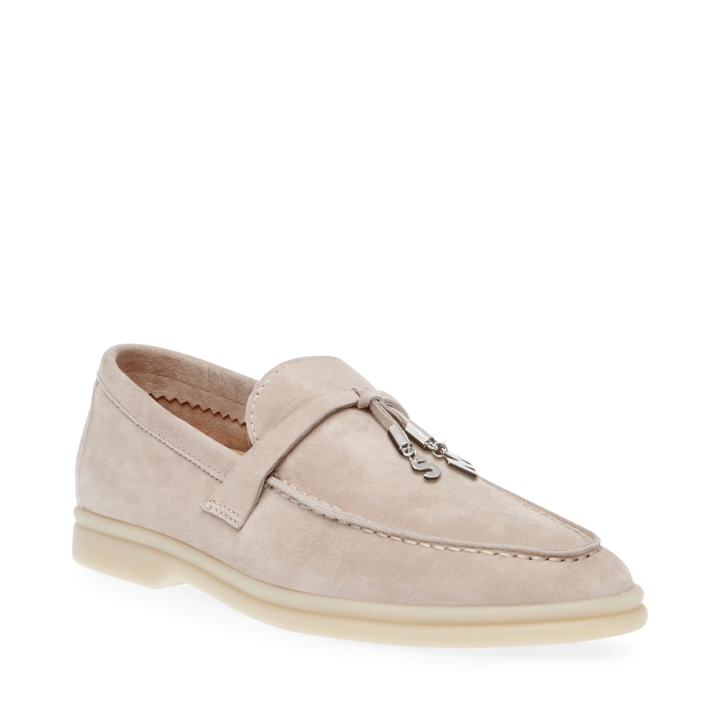Portland Women's Bone Suede Loafers