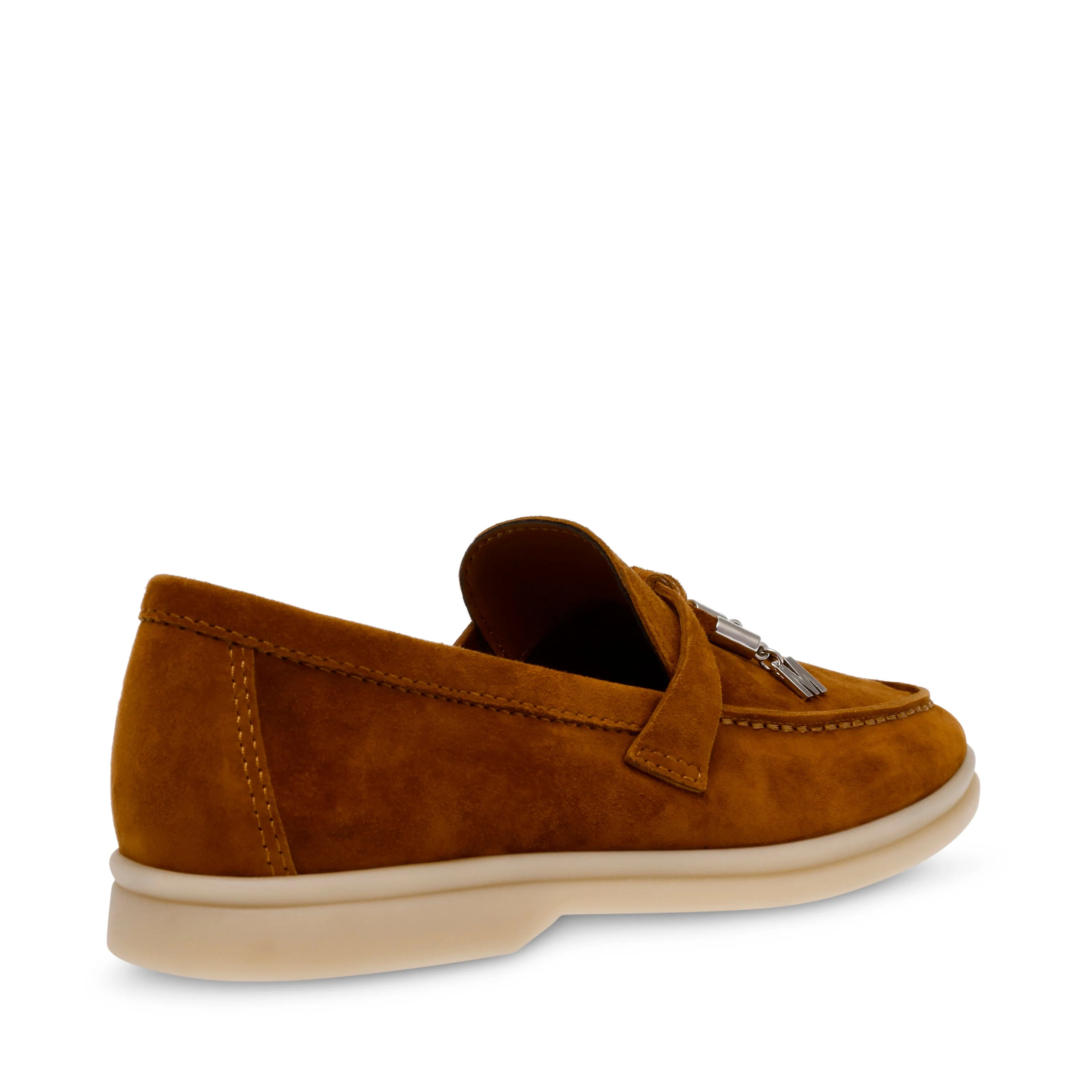 Portland Women's Cognac Suede Loafers - Image 4