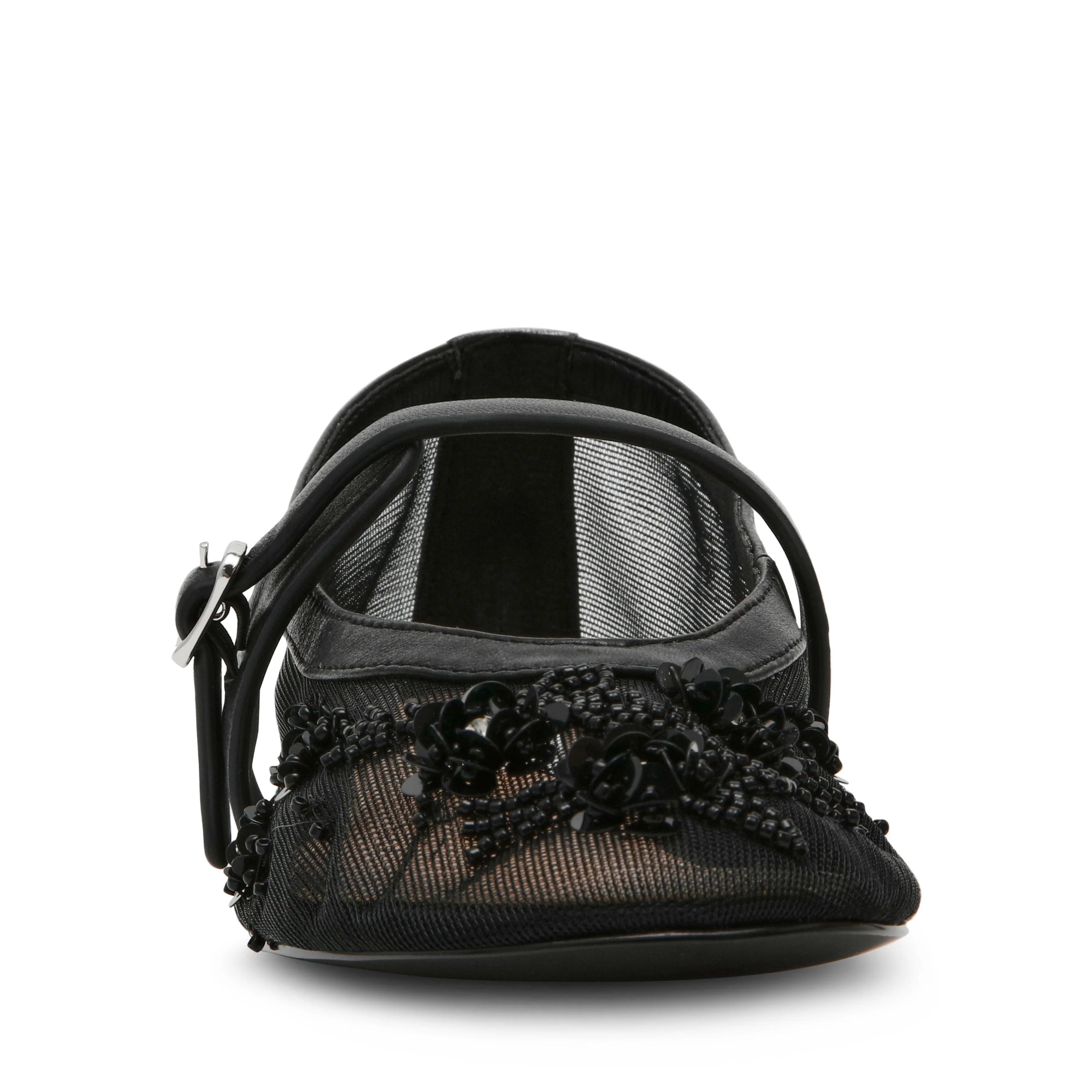 Rejoice Women's Black Mesh Ballet Flats - Image 6