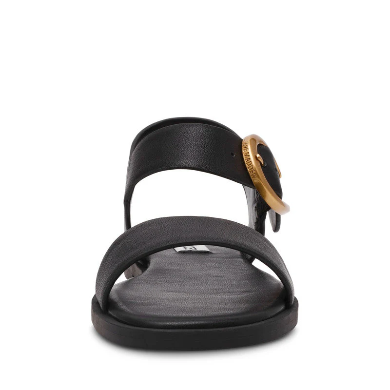 Resorts Black Women's Flat Sandals - Image 5
