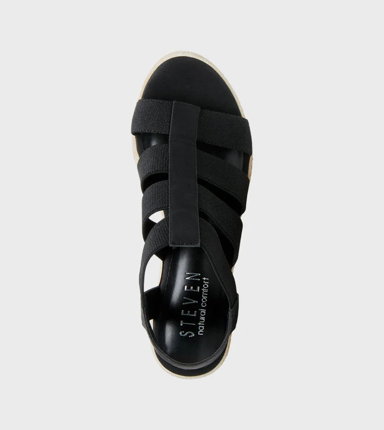 Riches Women's Black Leather Sandals - Image 2