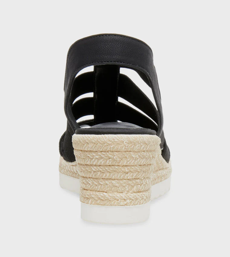 Riches Women's Black Leather Sandals - Image 3