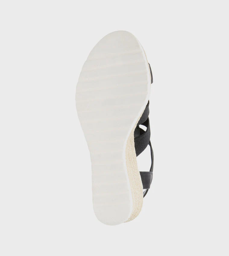 Riches Women's Black Leather Sandals - Image 5