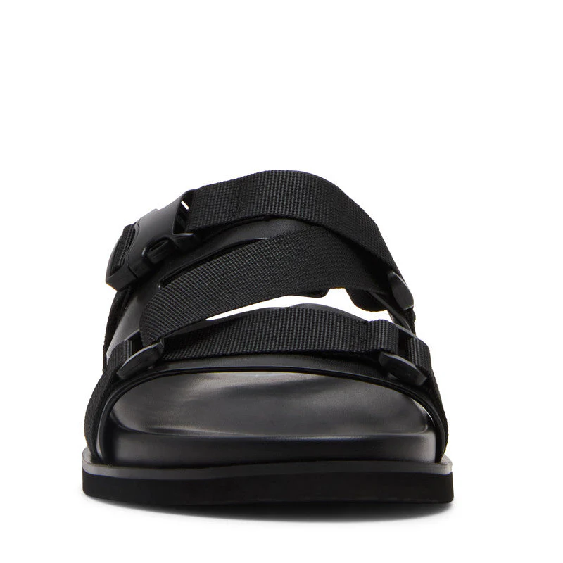 Sadney N Black Men's Casual Sandals - Image 3