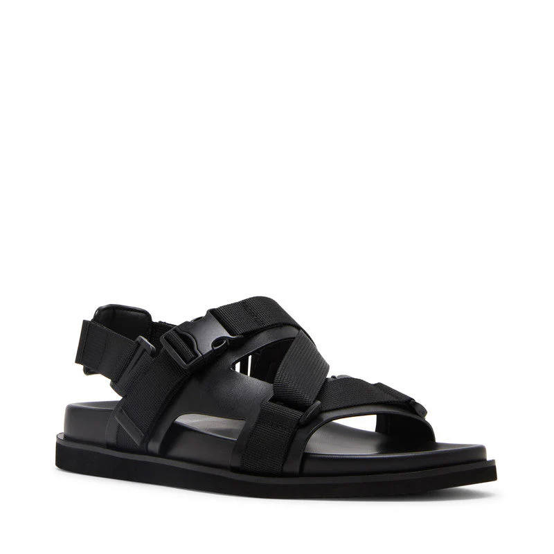 Sadney N Black Men's Casual Sandals - Image 4