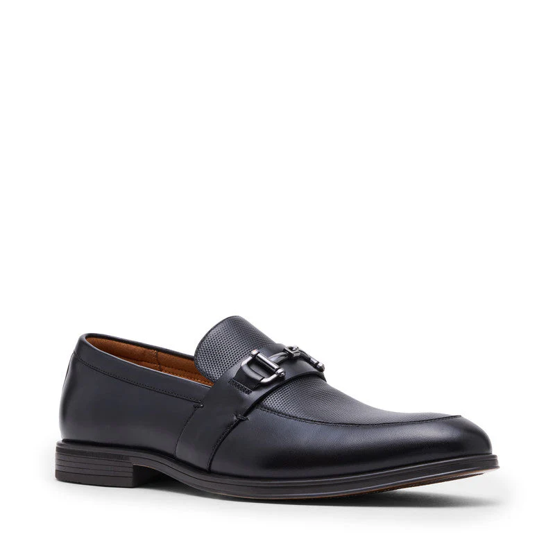 Santino Black Men's Slip On Dress Shoes