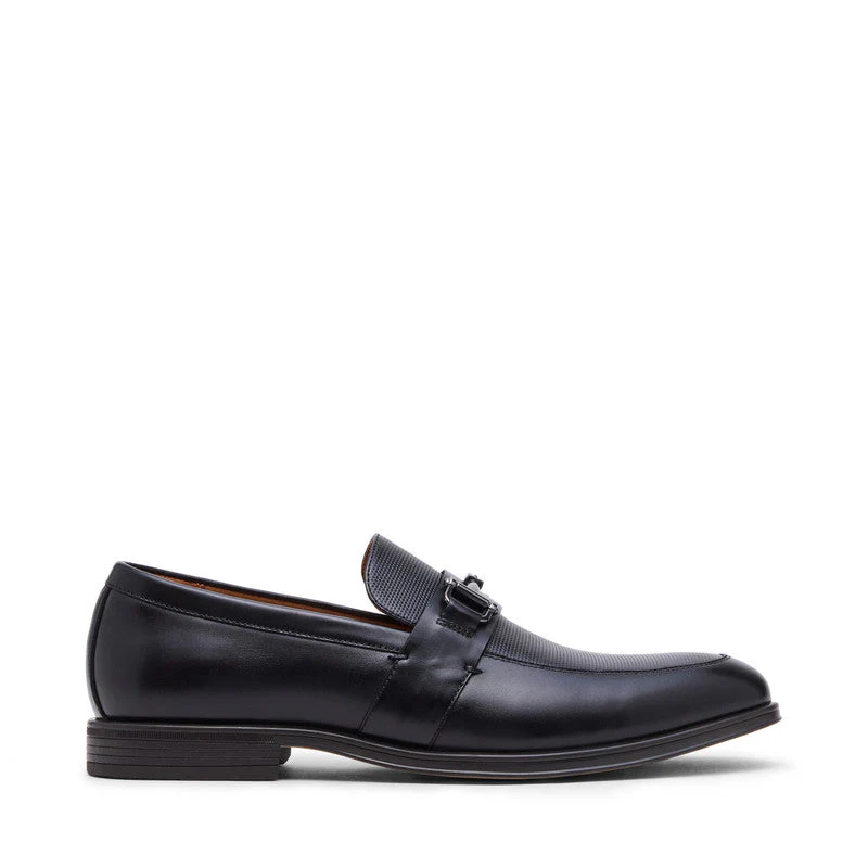 Santino Black Men's Slip On Dress Shoes - Image 3