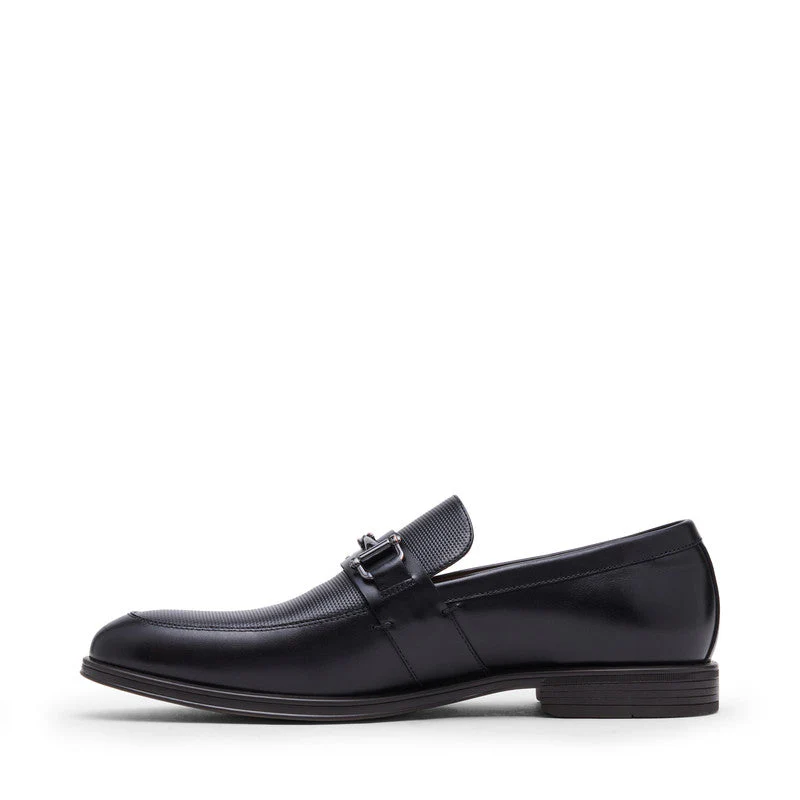 Santino Black Men's Slip On Dress Shoes - Image 6