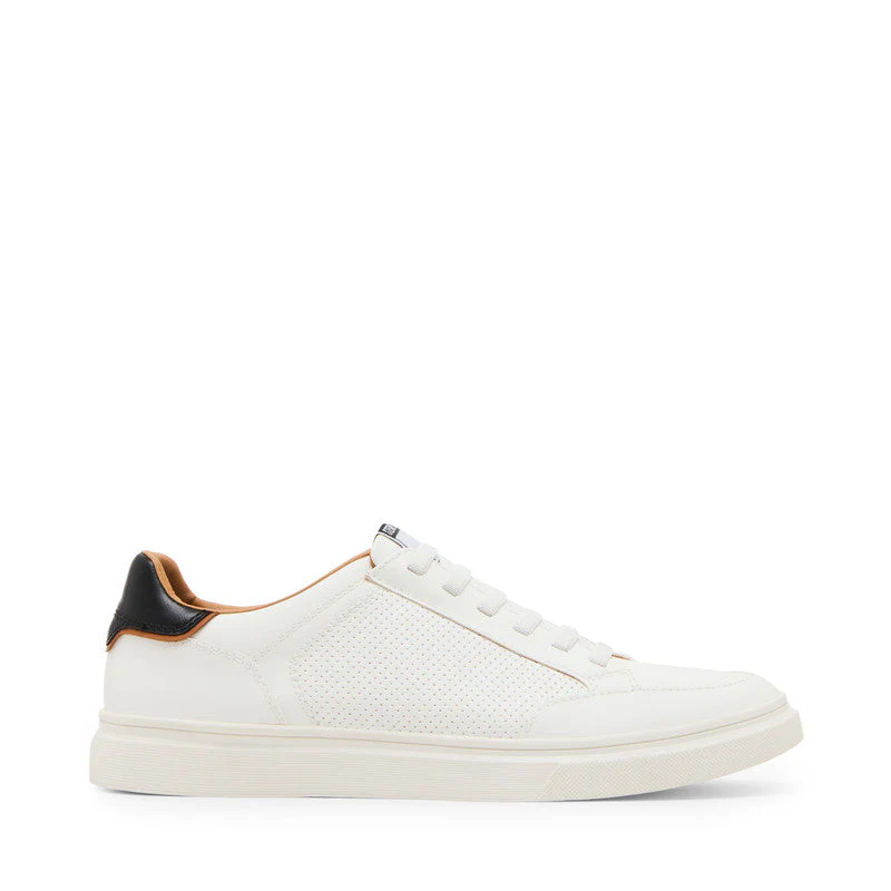 Saul Men's White Low Top Sneakers - Image 2