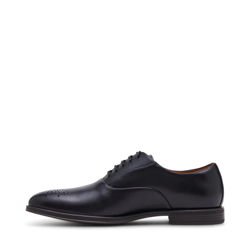 Saxxon Black Men's Oxfords Shoes - Image 6