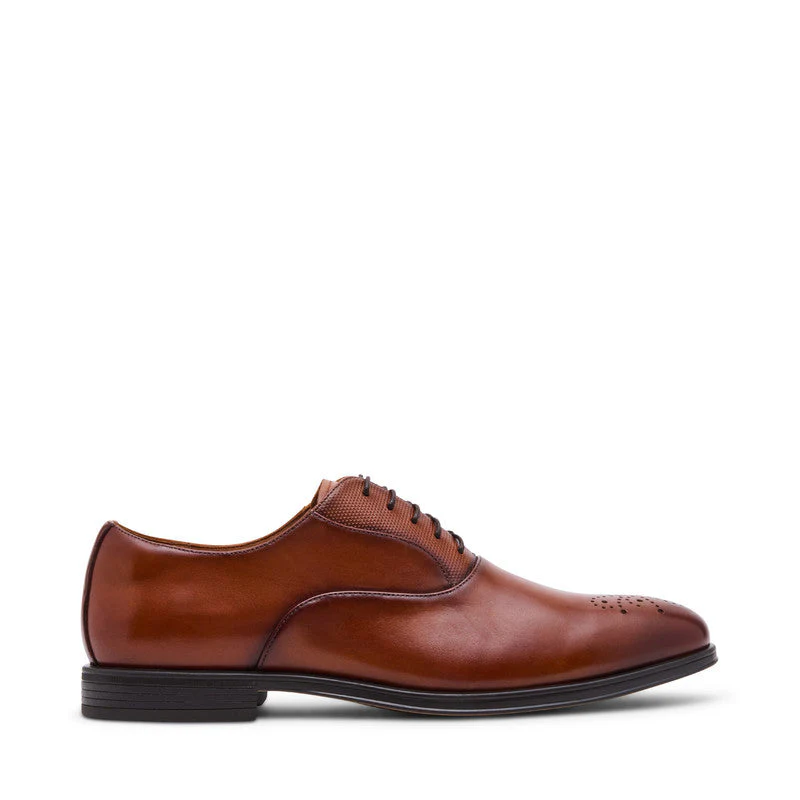 Saxxon Tan Men's Oxfords Shoes - Image 3