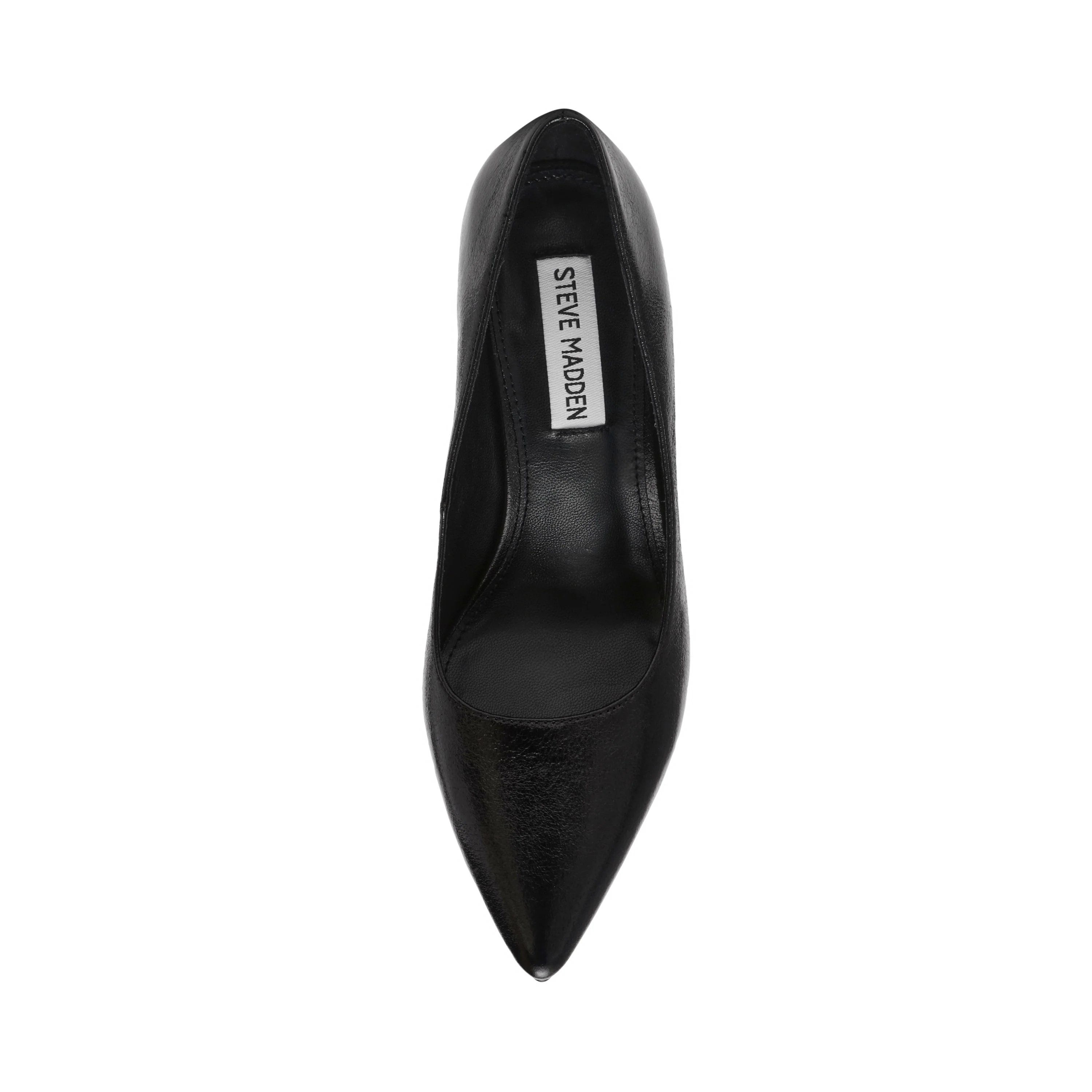 Secured Women's Black Leather Heels - Image 4