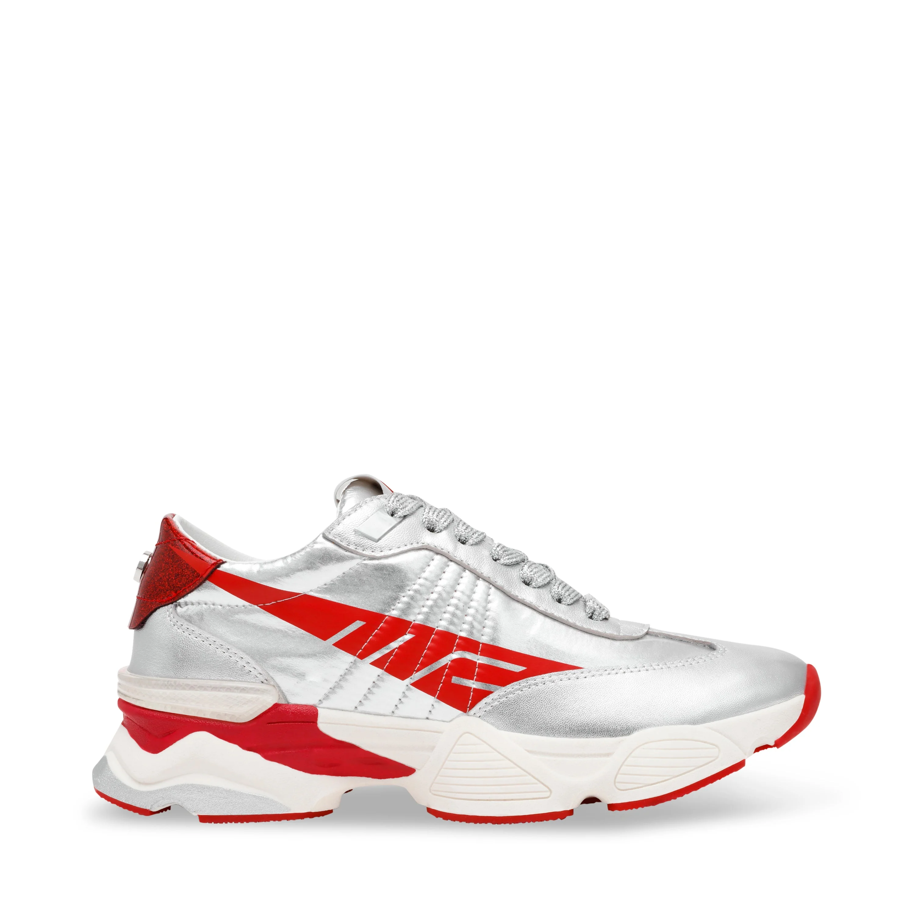 Setback Women's Silver/Red Sneakers