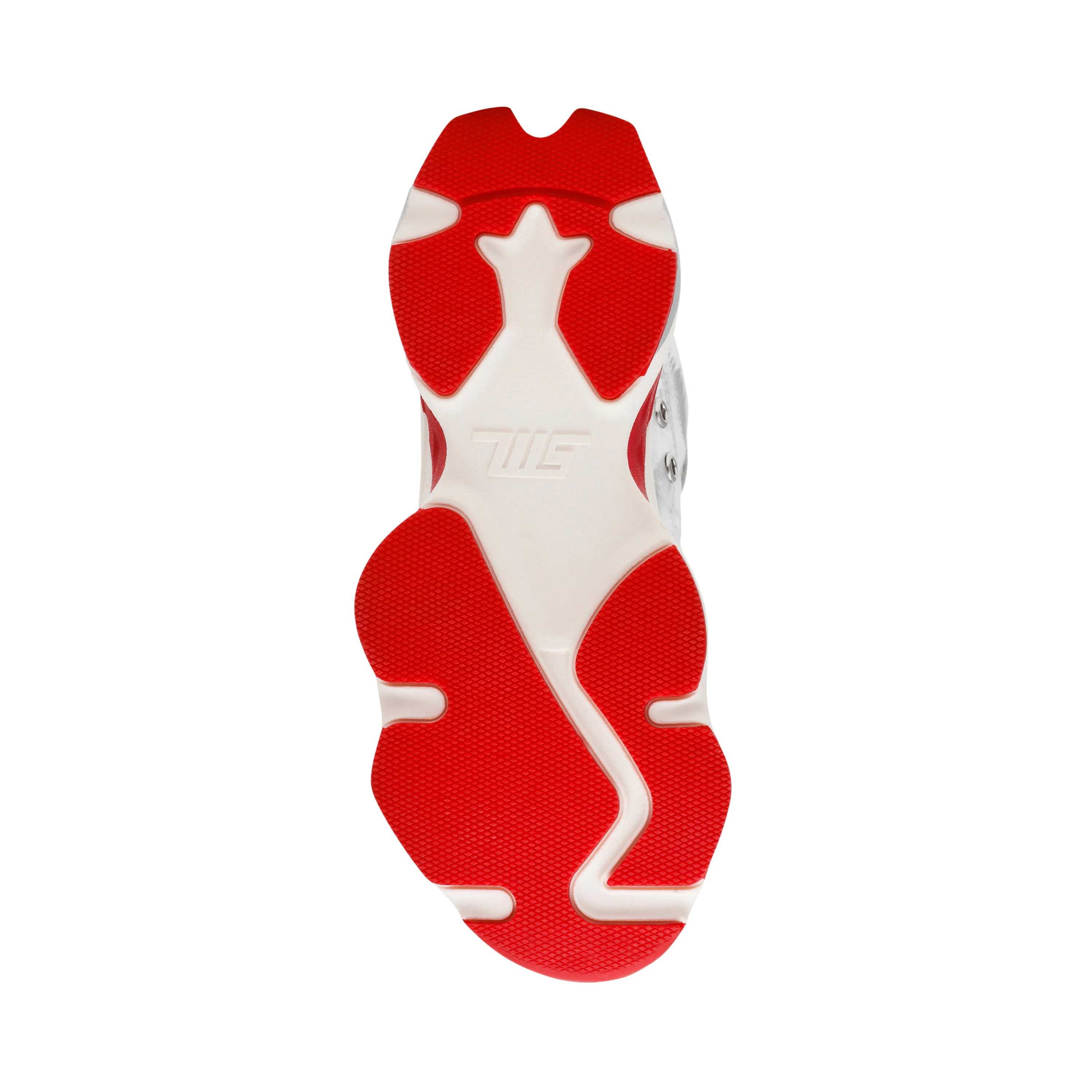 Setback Women's Silver/Red Sneakers - Image 4