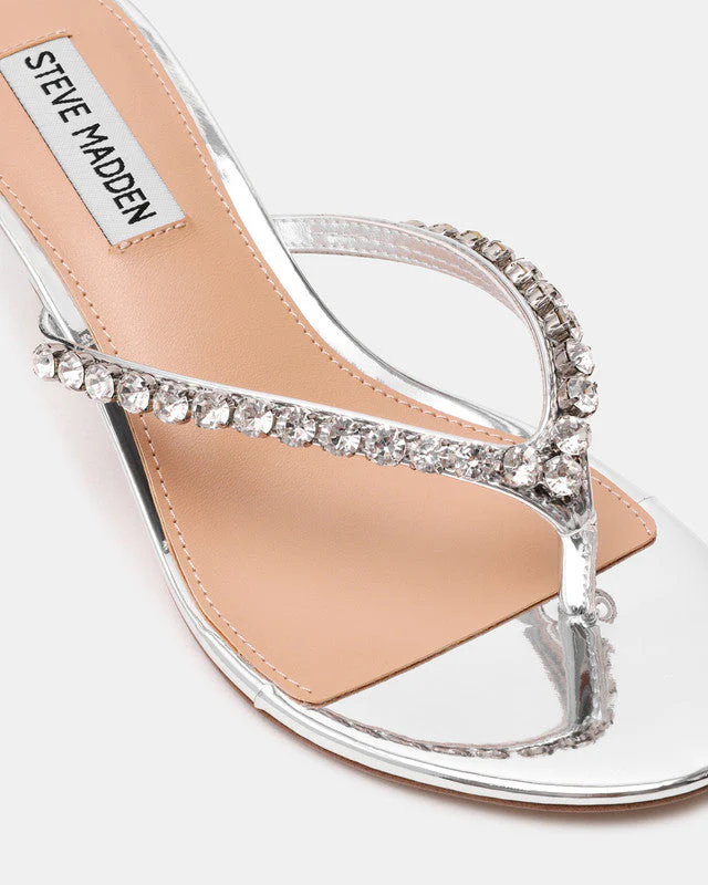 Slater Silver Women's Mid-Evening Sandals - Image 2