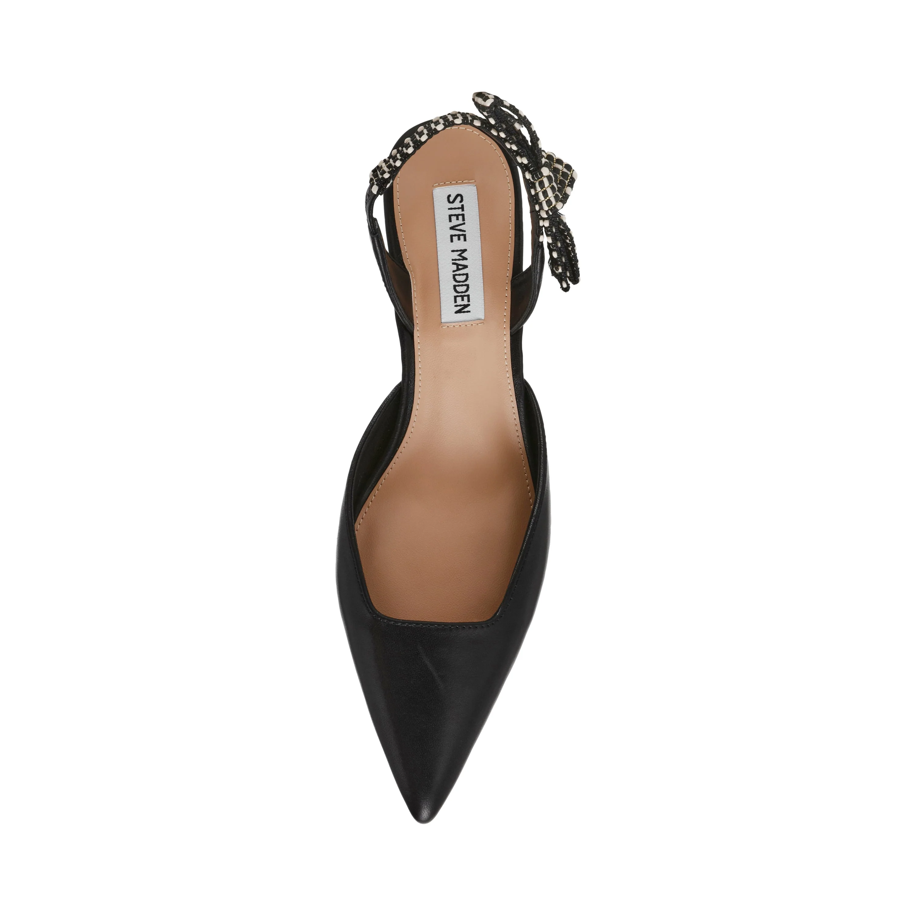 Sleeky Women's Black Leather Heels - Image 5