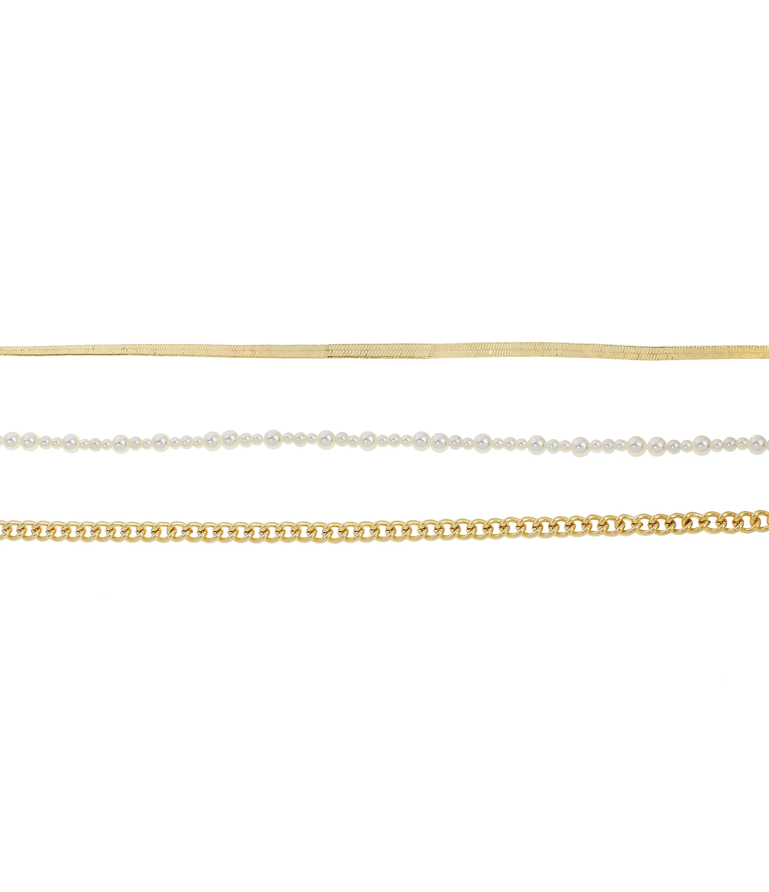 3Pc Women's Gold Anklet - Image 3