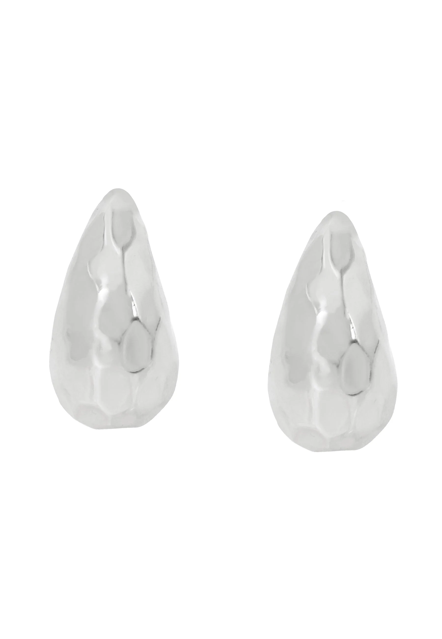 Disco Stud Women's Silver Earrings