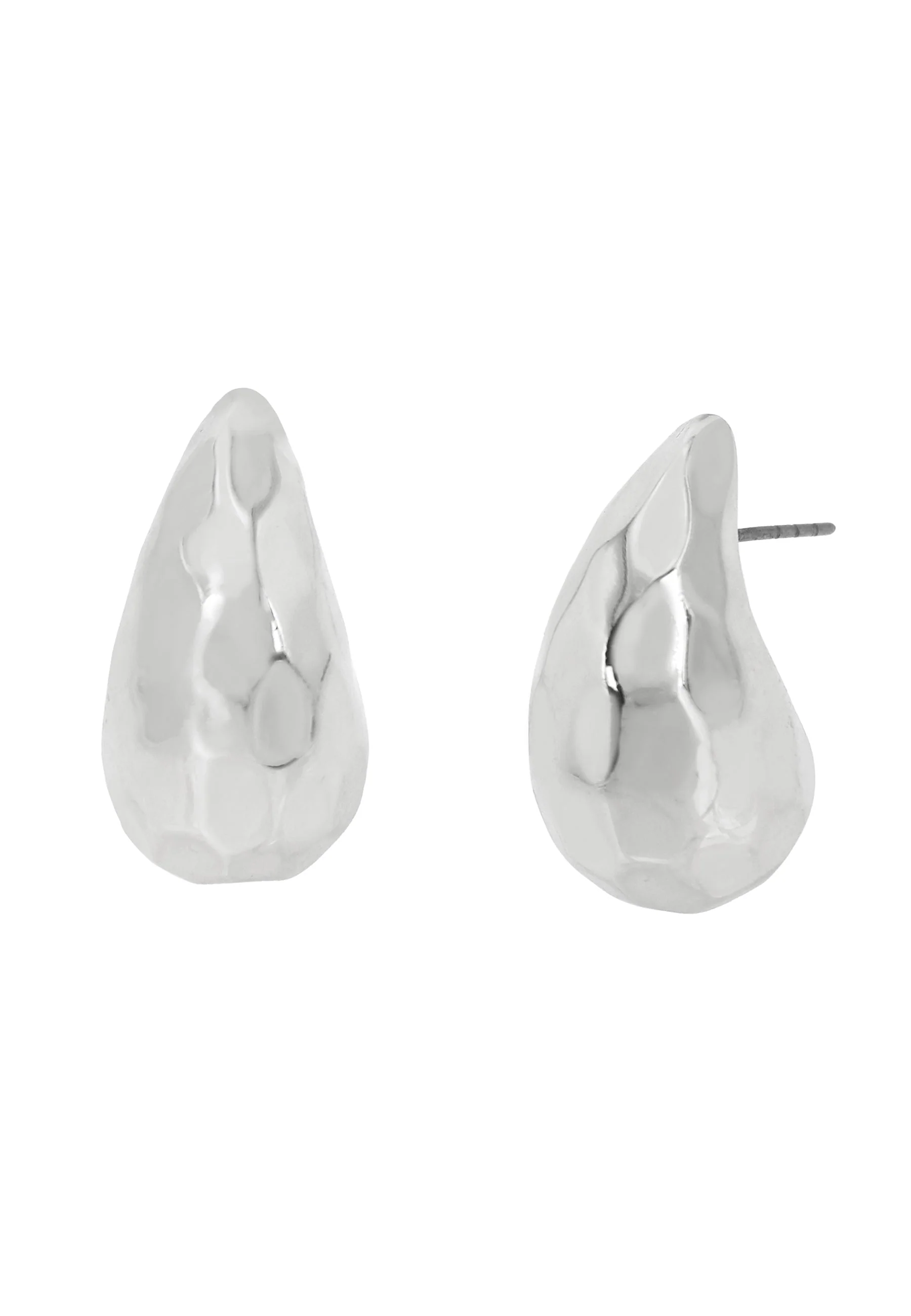 Disco Stud Women's Silver Earrings - Image 2