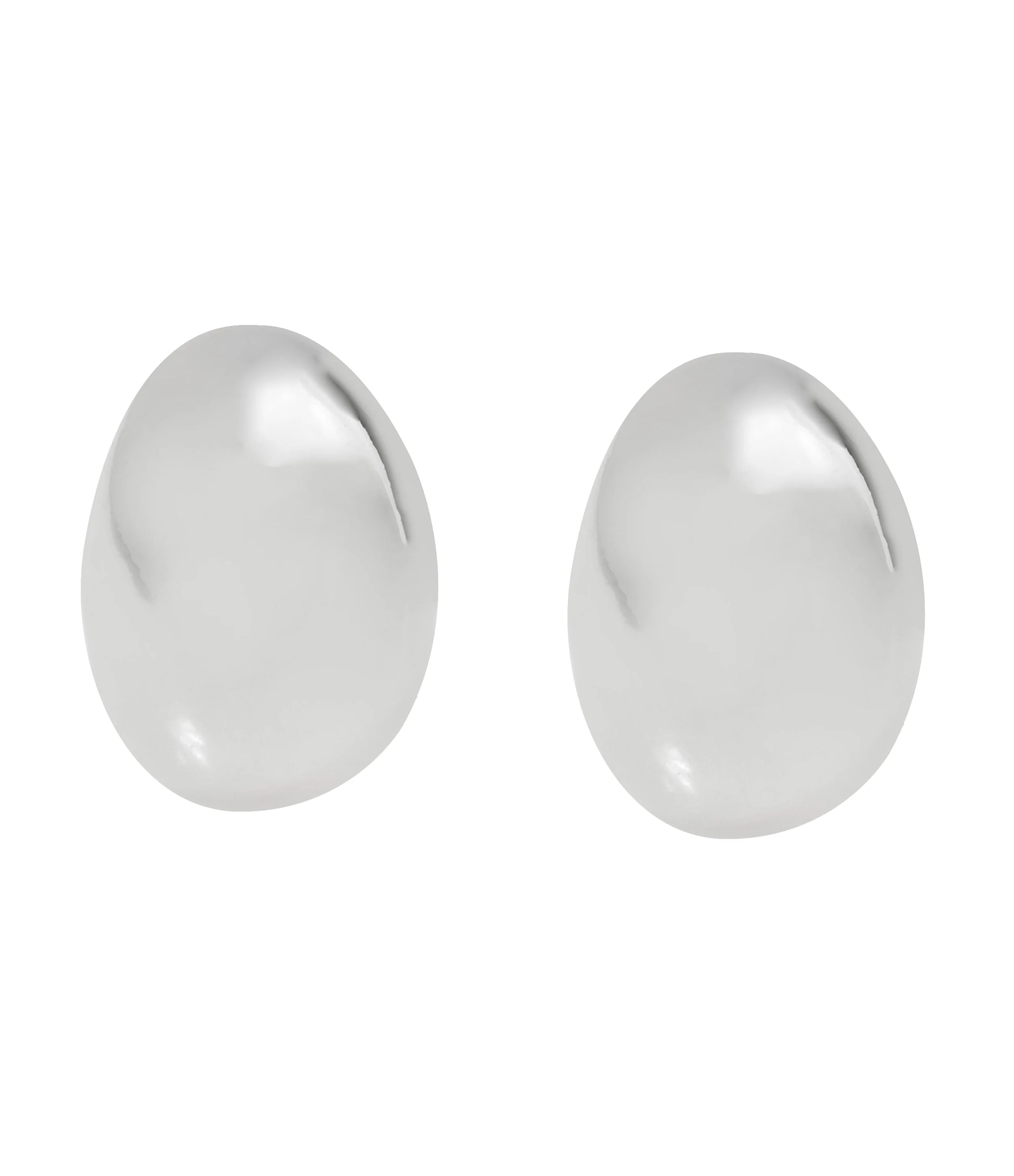 Oval Womne's Silver Earrings