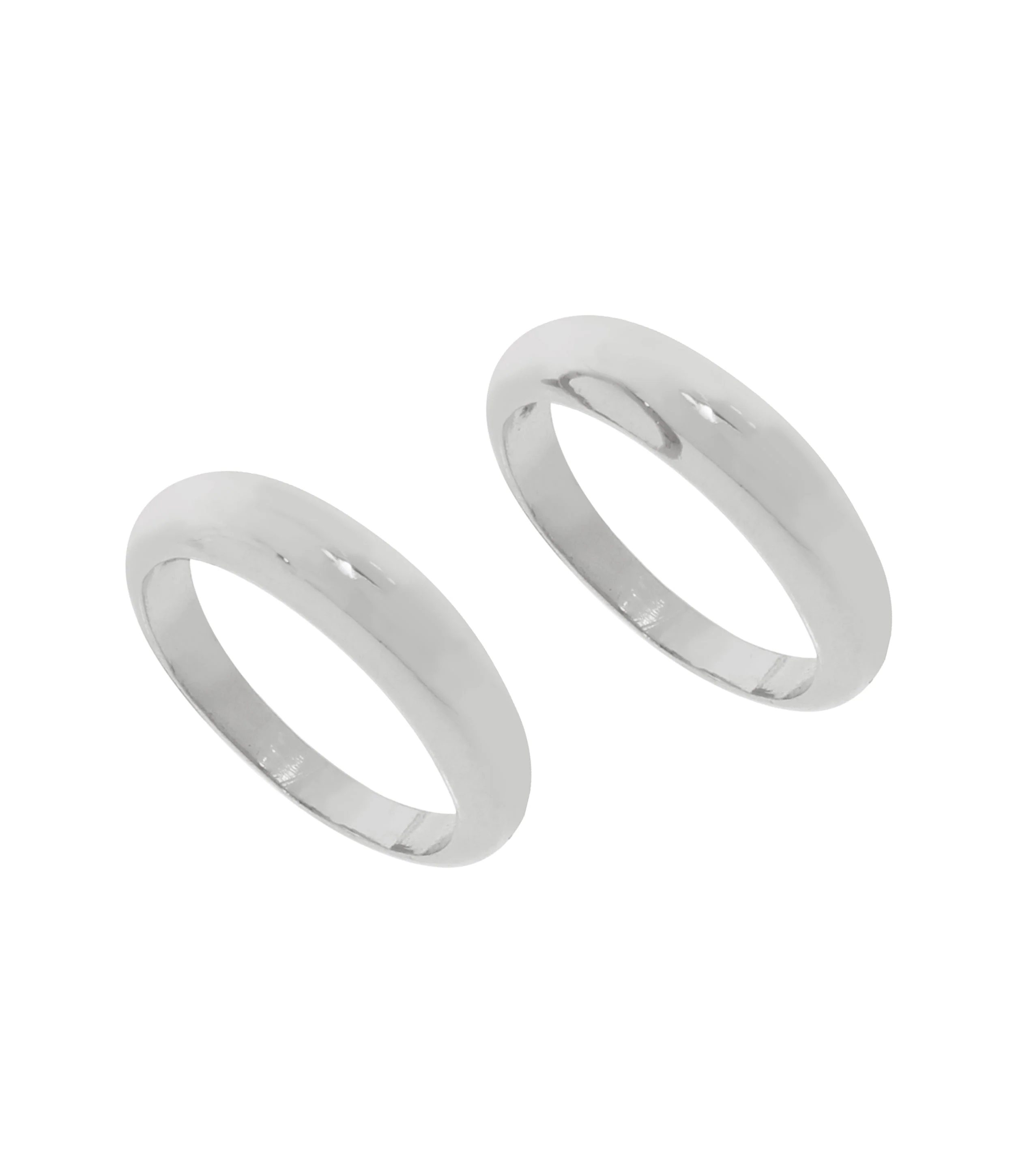 Oval Women's Gunmetal Rings - Image 3
