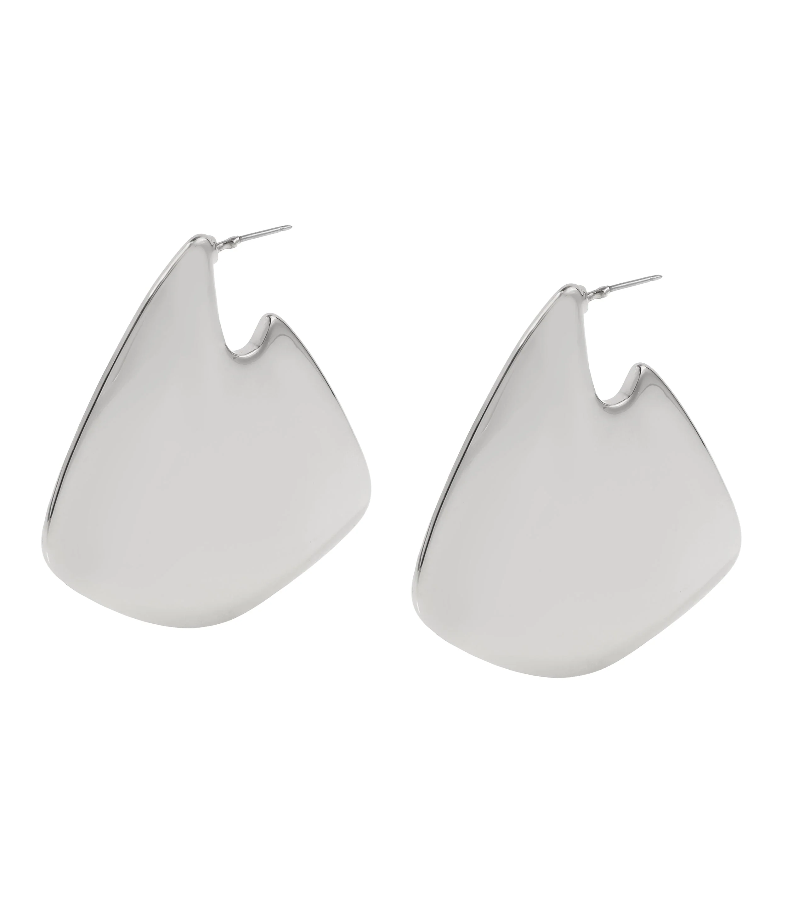 Hoops Women's Gunmetal Earrings