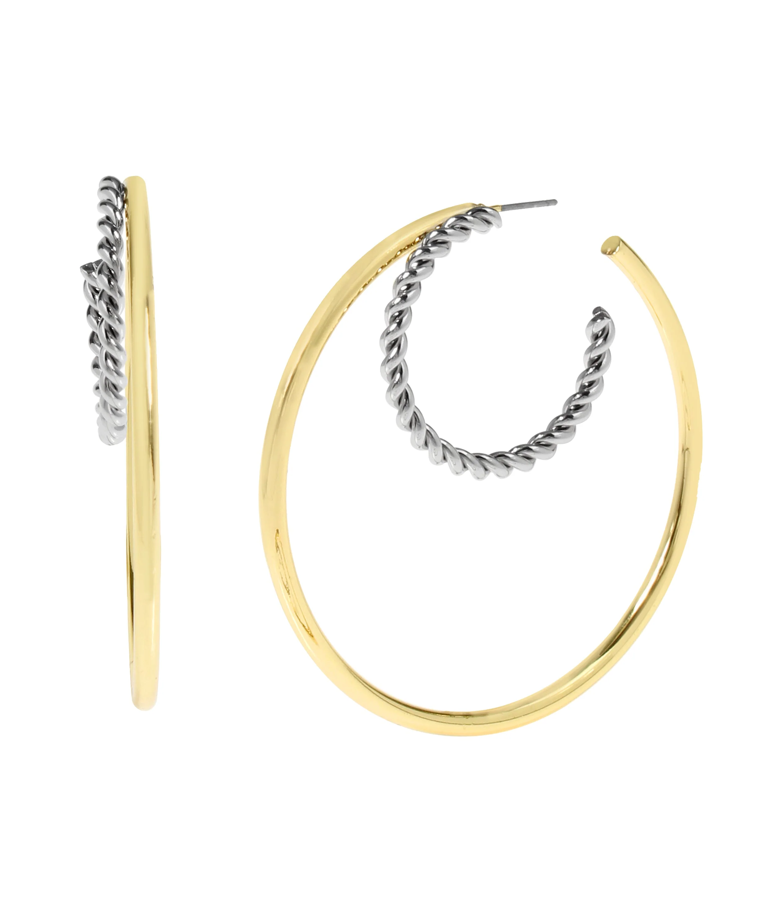 Eagel Hoops Women's Gold Earrings - Image 3