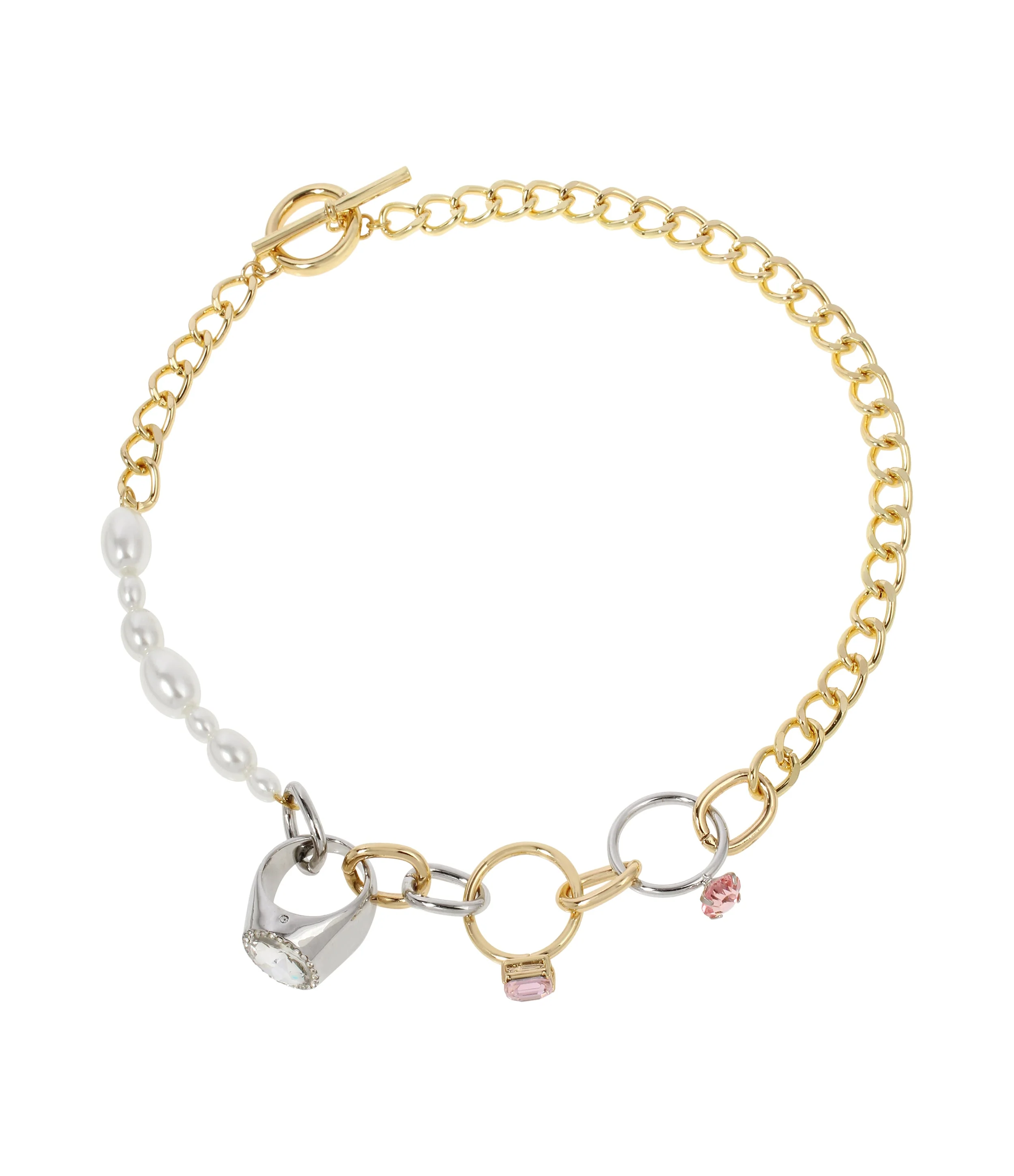 Pearl Collar Women's Gold Necklace