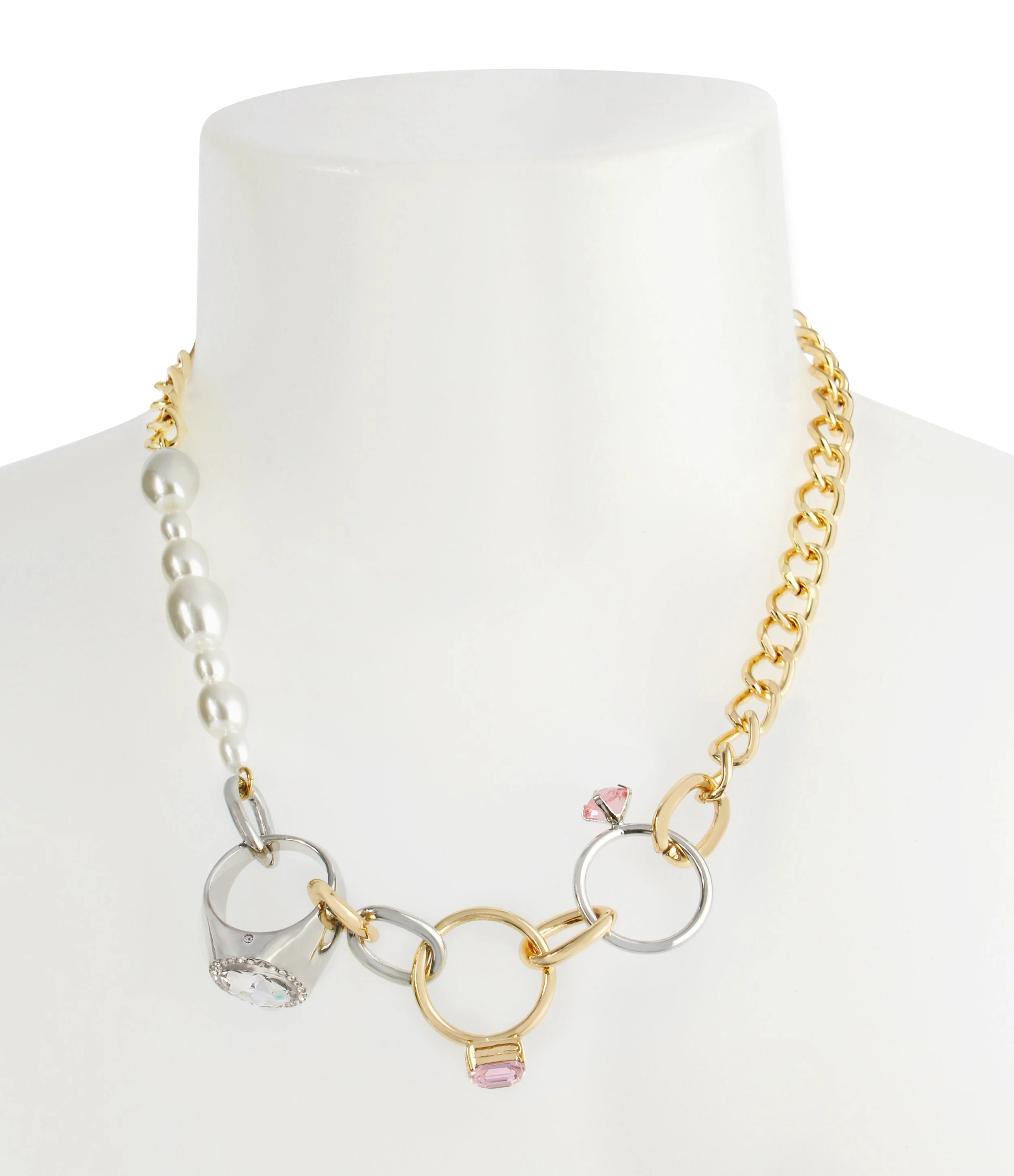 Pearl Collar Women's Gold Necklace - Image 3