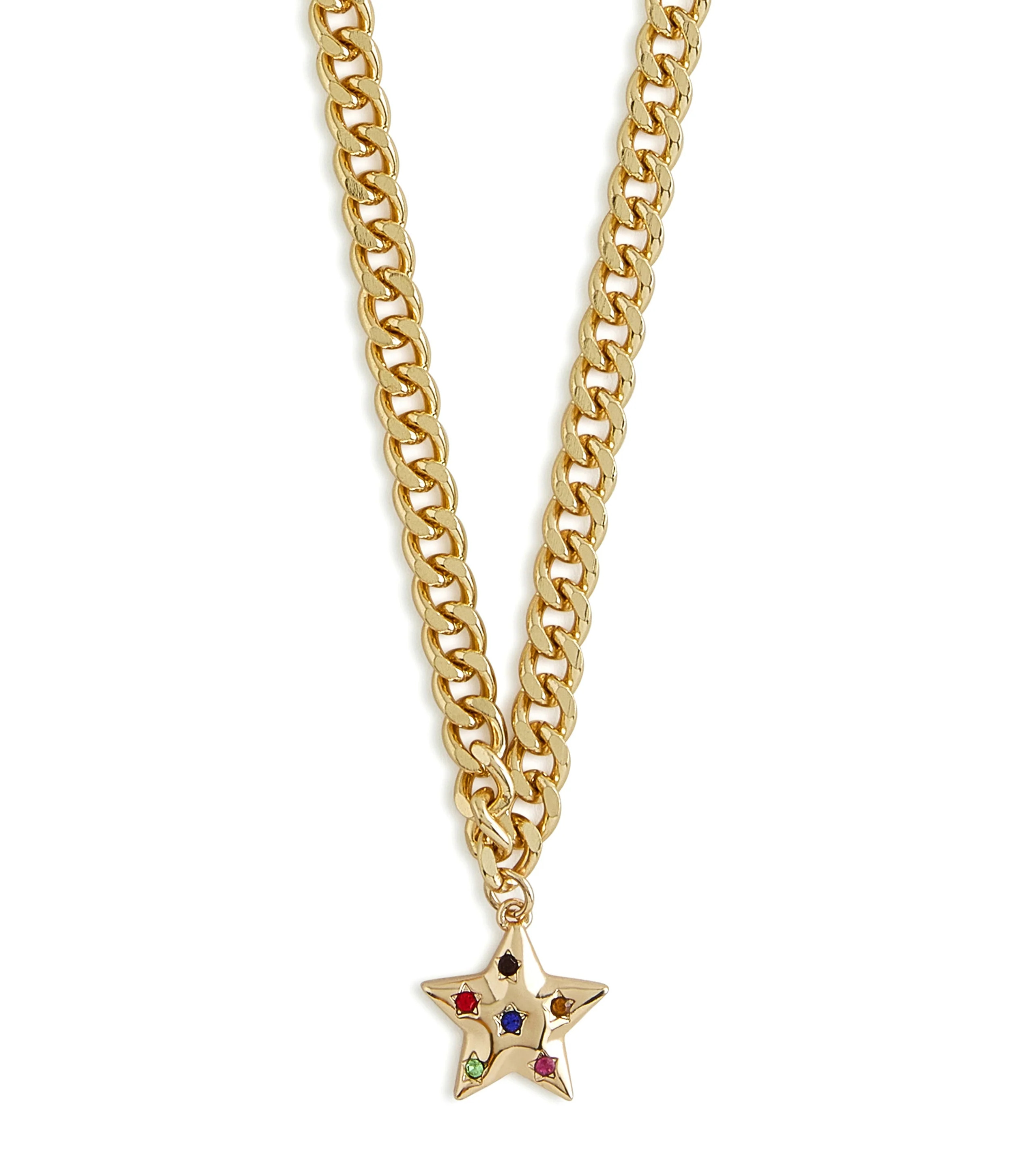Multi Star Women's Rose Gold Earrings Pendant Set - Image 3