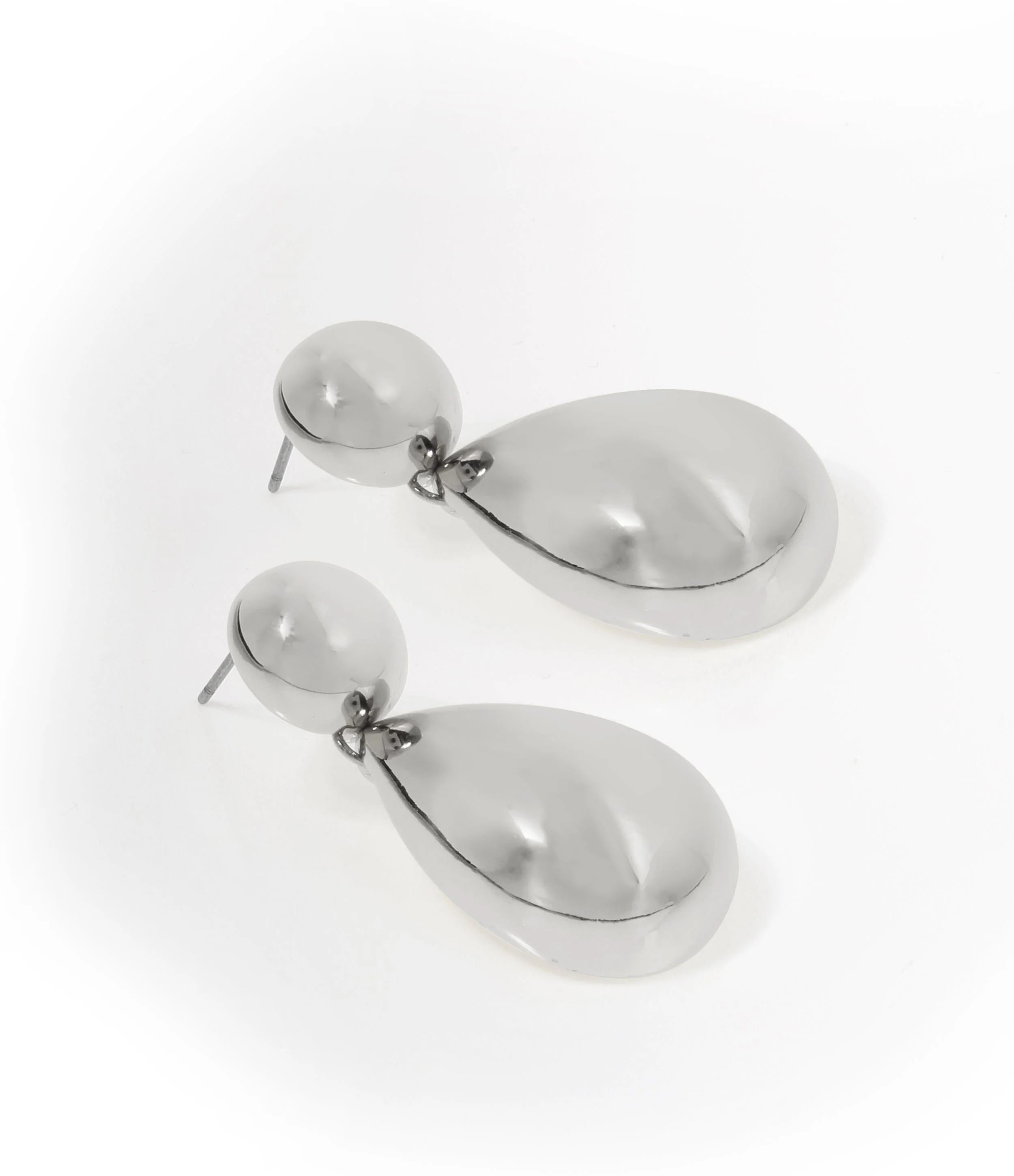 Teardrop Women's Gunmetal Earrings - Image 3