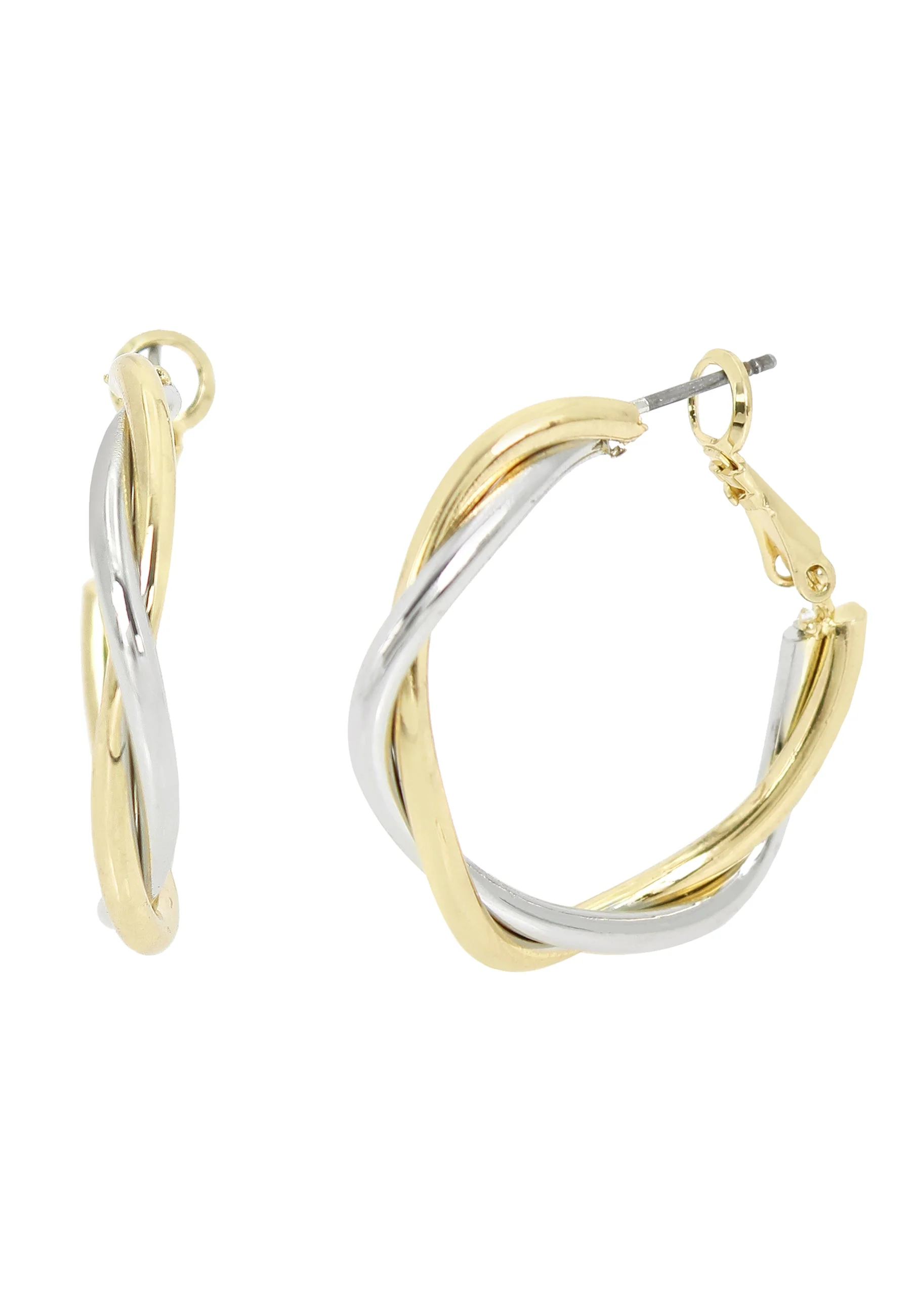 Twisted Women's Gold Hoops - Image 2