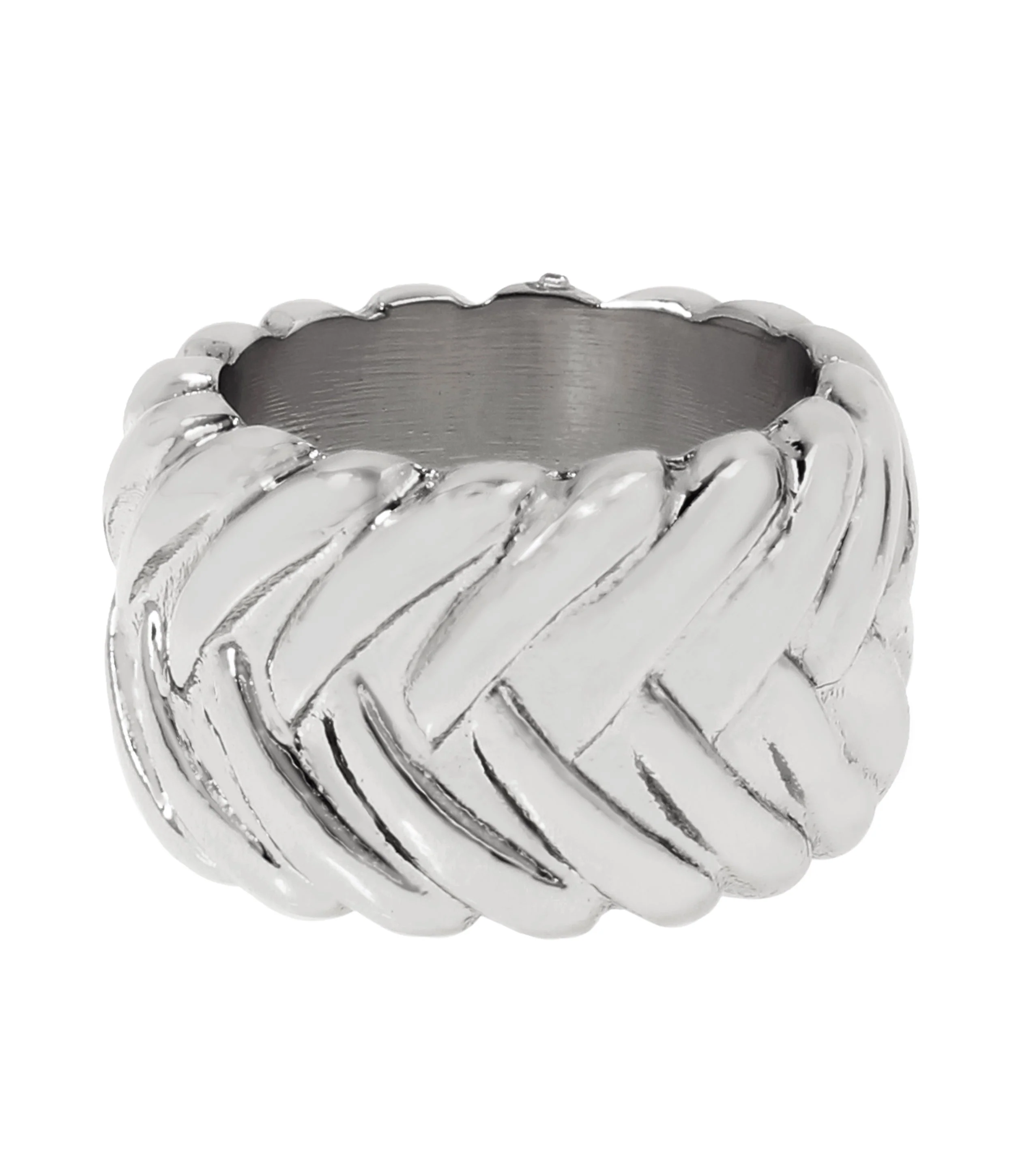 Woven Women's Gunmetal Hand Cuff