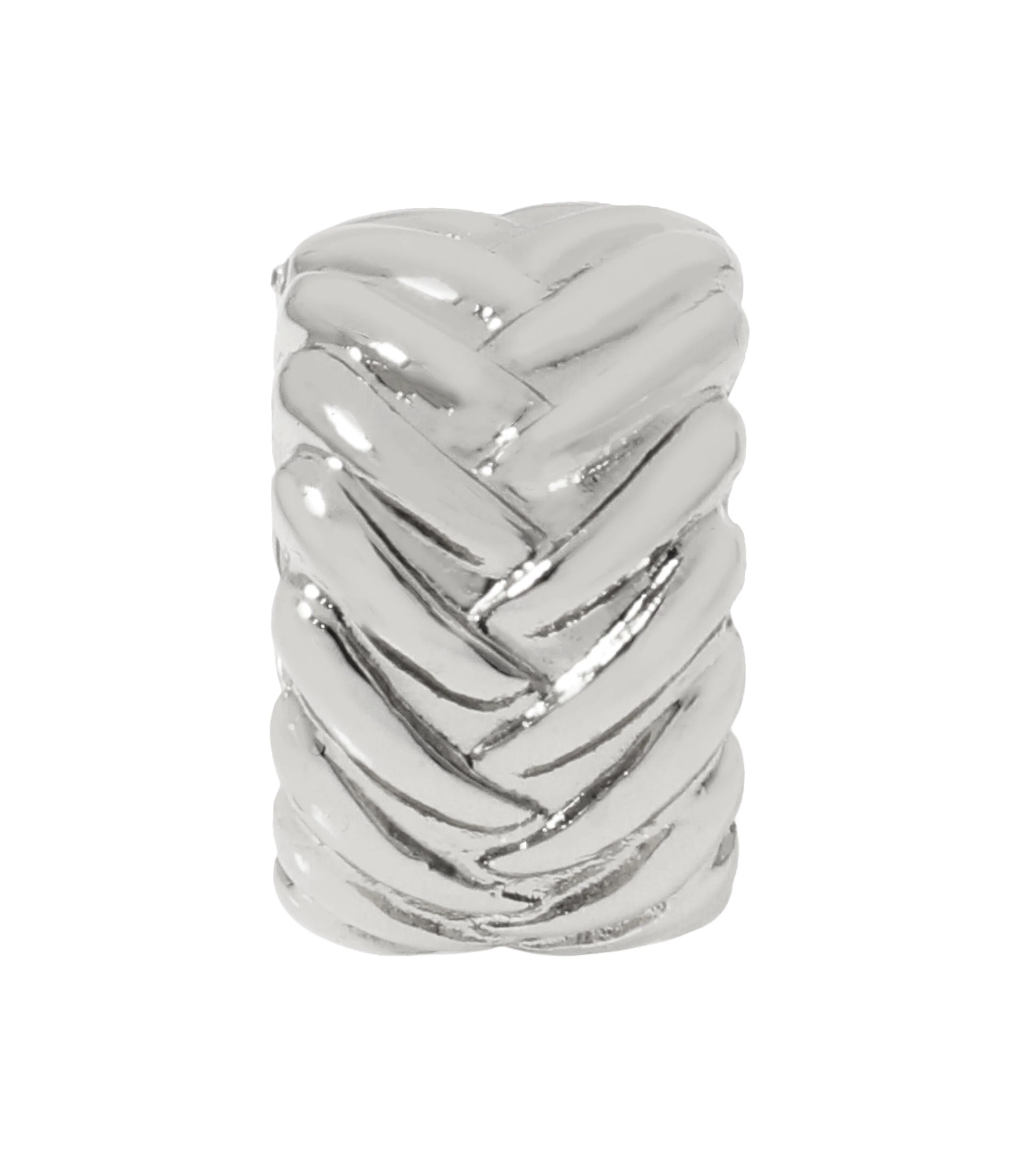 Woven Women's Gunmetal Hand Cuff - Image 3