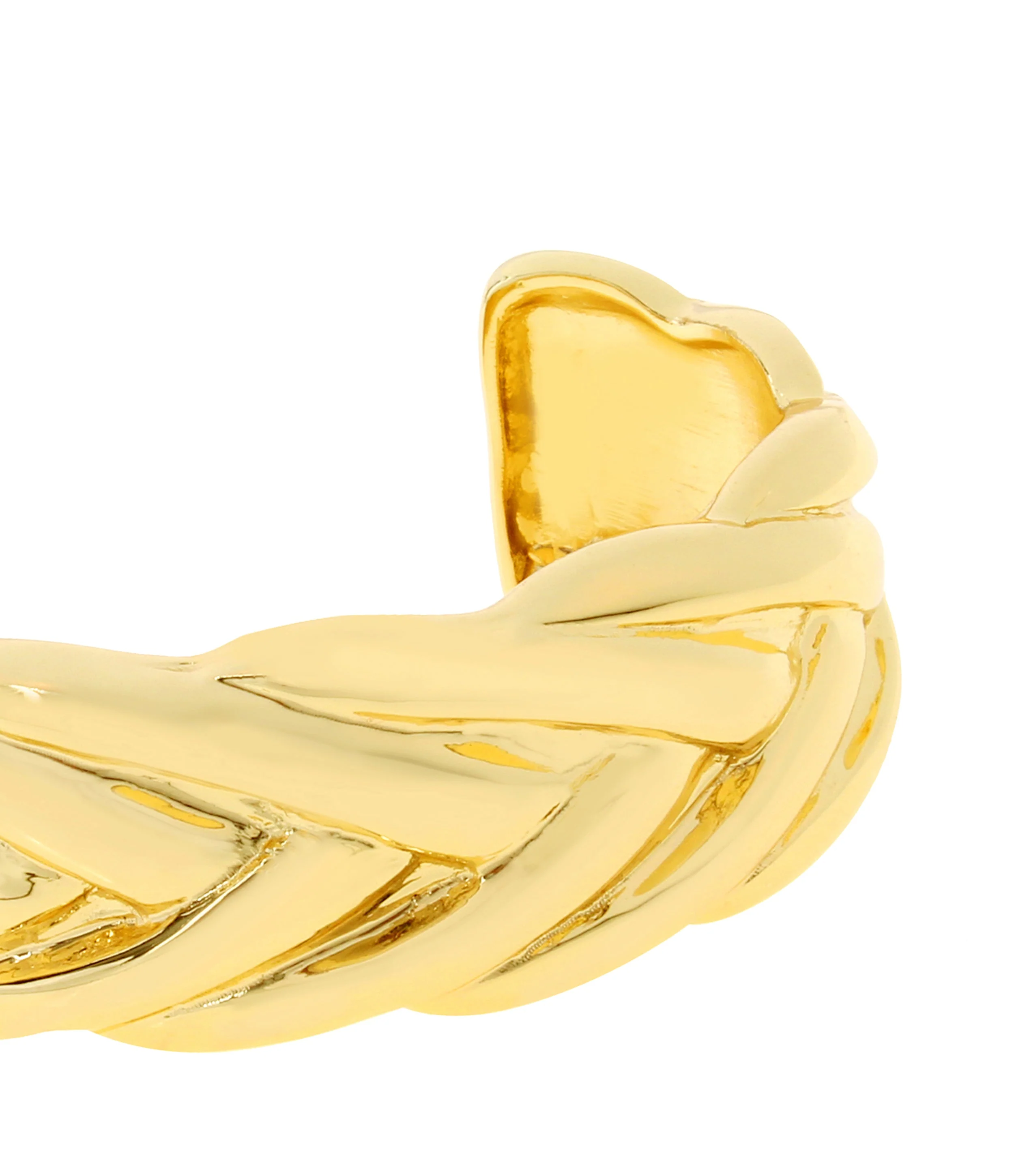 Woven Women's Gold Hand Cuff - Image 2
