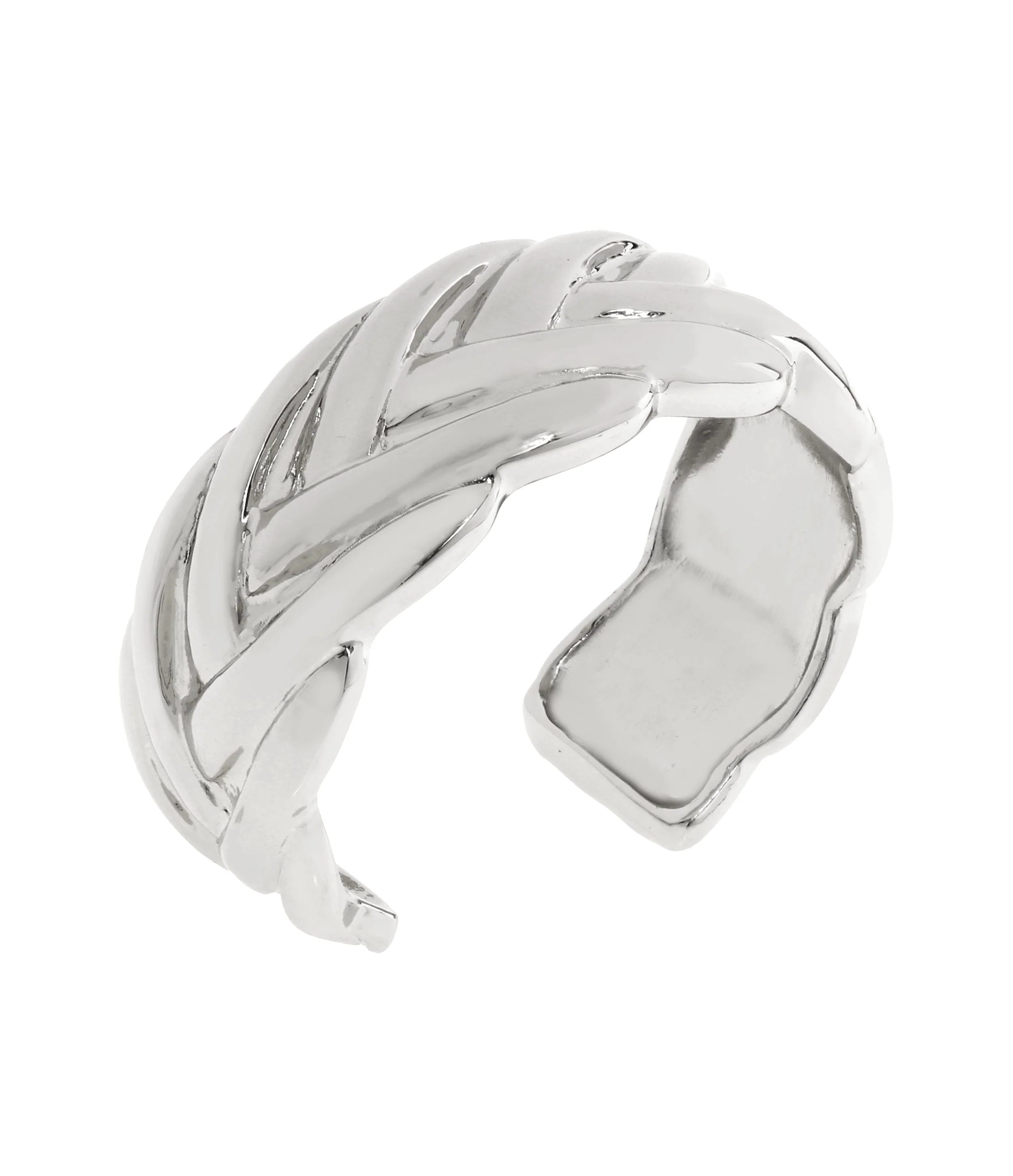 Woven Women's Gunmetal Hand Cuff - Image 3
