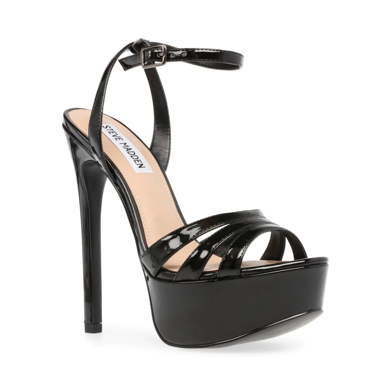 Solace Women's Black Patent Platform Heels - Image 4