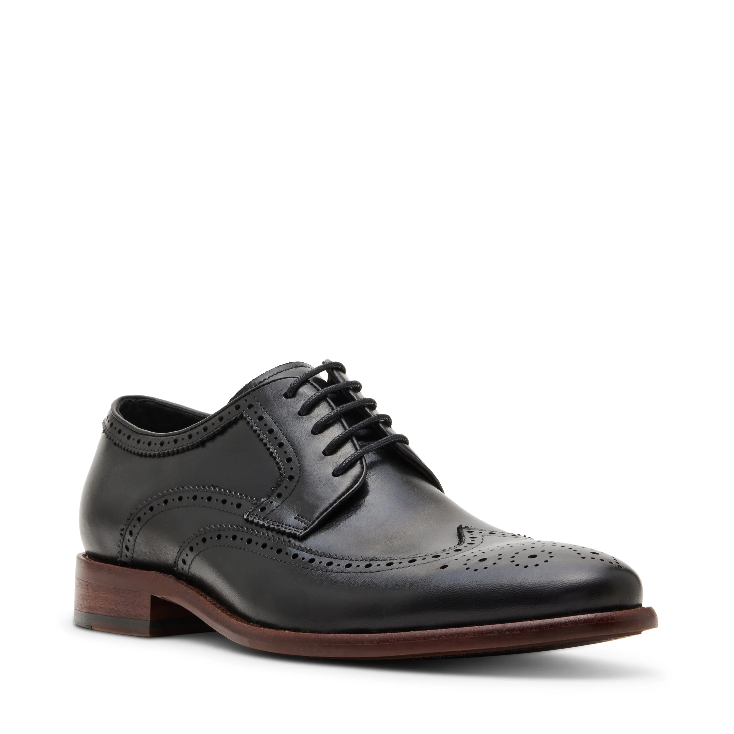 Sprocket-N Men's Black Leather Formal Shoes