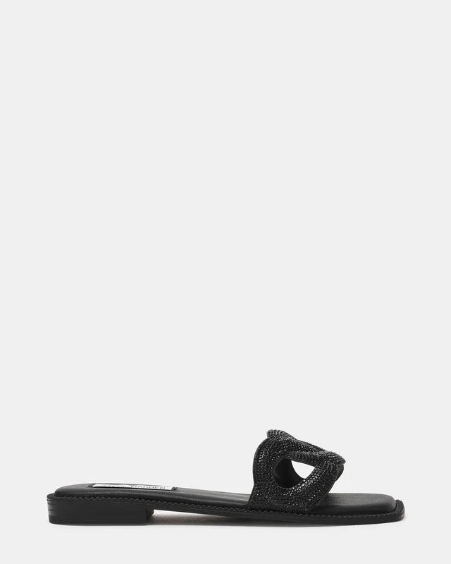 Stash-R Black Women's Flat-Evening Sandals