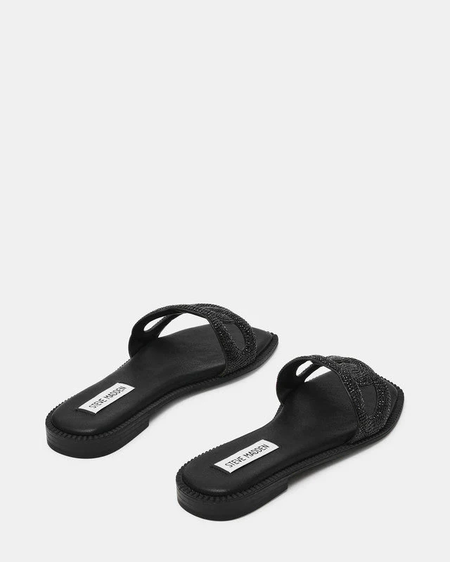 Stash-R Black Women's Flat-Evening Sandals - Image 2