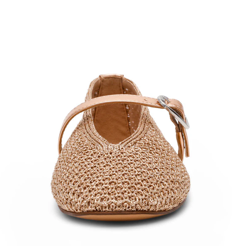 Gayla Gold Women's Ballerinas - Image 4