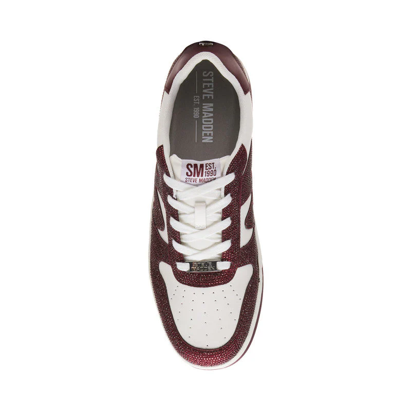 Madmunny Men's Burgandy Sneakers - Image 4