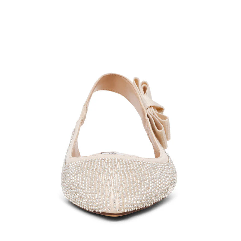 Olyvia-B Women's Cream Flat Sandals - Image 4