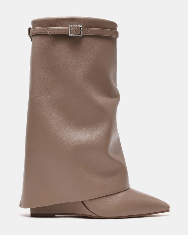 Shocker Women's Taupe Mid-Calf Boots