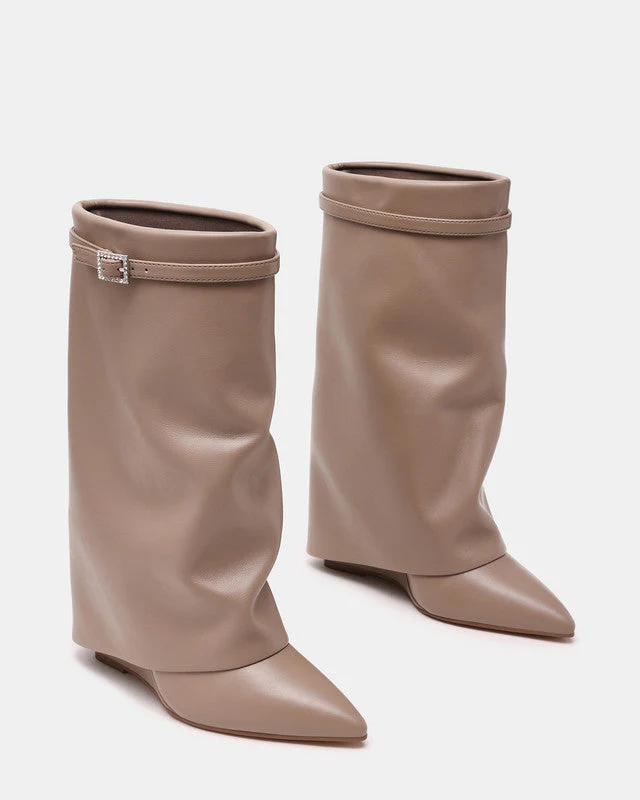 Shocker Women's Taupe Mid-Calf Boots - Image 4