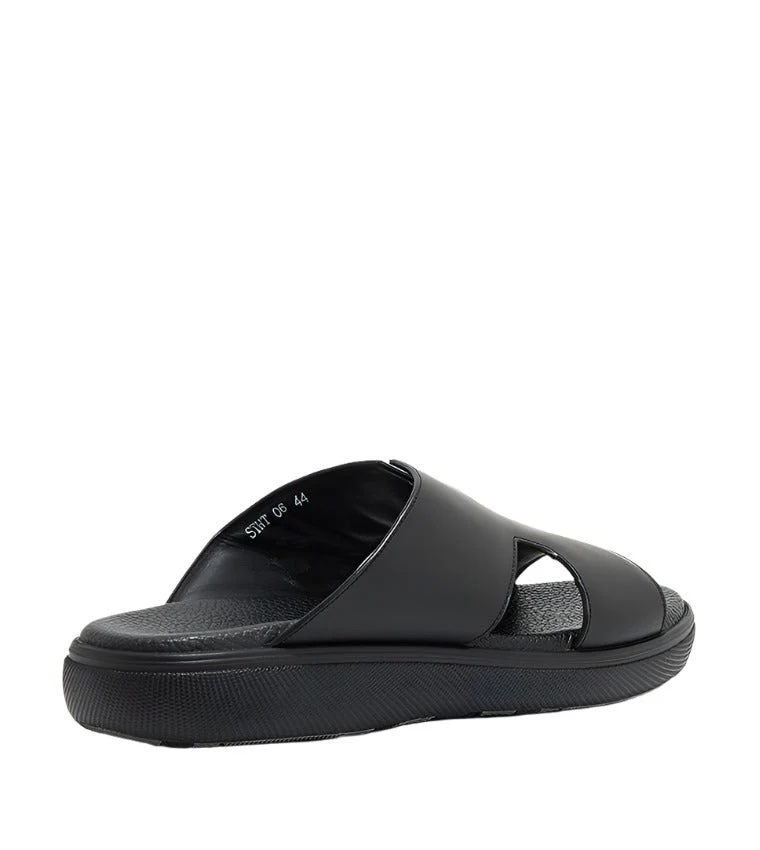 Averin Men's Black Arabic Sandals - Image 3