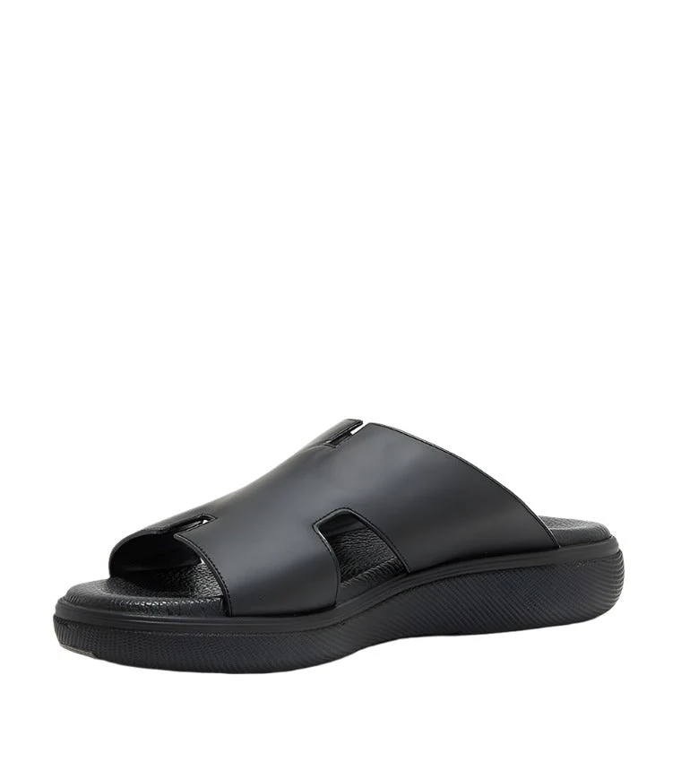 Averin Men's Black Arabic Sandals - Image 4