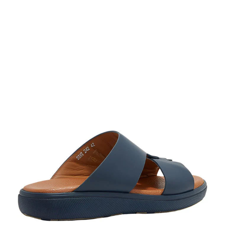 Riyal Men's Navy Blue Arabic Sandals - Image 3
