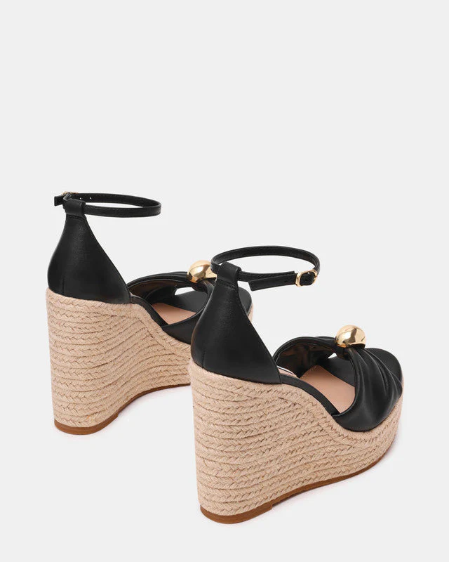 Taliya Black Women's Wedges - Image 2